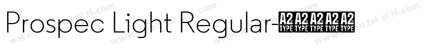Prospec Light Regular字体转换